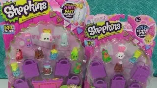Shopkins 5 & 12 Packs Season 2 Opening Unboxing Toy Review