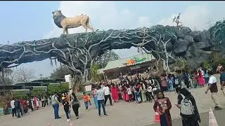 Statue of unity with jungle safari 🥰🗽🐅🦓🐍