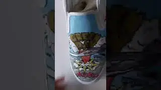 custom Green Day Vans | Dookie x American Idiot album #shorts #greenday #customvans #vans #painting