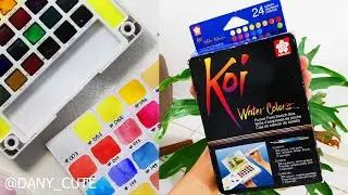 ACUARELAS SAKURA KOI unboxing 🎨🖌️/ Dany Cute