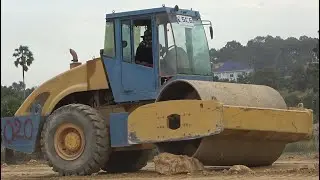 Roller Operator Construction Road - Motor Grader Construction Skilled operator
