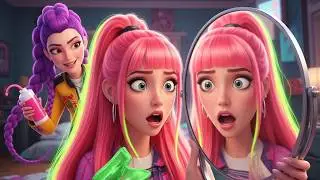 OMG! 😱 Sneaky Baby Rumi Dyed Mom Mira’s Hair Pink While She Slept
