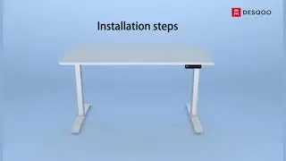 Desqoo SmartDesk Sit and Stand Height Adjustable Table Assembly & Installation | Assembly Video