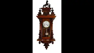#1908 Antique wall clock with horse on top by #Kienzle #AntiqueClocksDepot #blackforestclocks