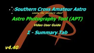 APT User Guide Summary Tab