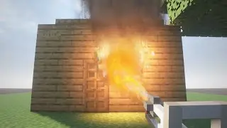 Burning a 4k Too Realistic Minecraft House with a Flamethrower in Teardown