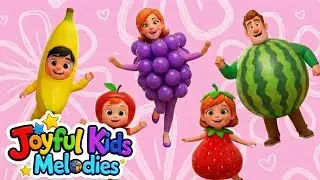 The Fruit Family Song 🍎🍌🍇 Learn Fruits & Dance! | JoyFulKidsMelodies