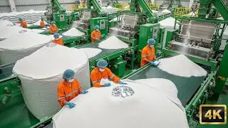 Inside a High-Tech Sugar Factory: How Pure Crystal Sugar Is Made | Documentary (4K)