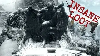 Skyrim | BEST DUNGEON FOR LOOT | Daedric weapons/armour, expensive & rare items!!