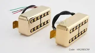 Artec TVFT-A Filtertron Style Alnico 5 Humbucker Electric Guitar Neck Bridge Pickups 360 show