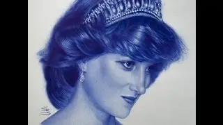 Drawing Princess Diana \ Shading Technique With Pen