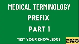 Medical coding course: Prefix question and answers part 1| Medical coding practice | Terminology
