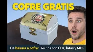 Cómo hacer un COFRE con SOBRAS de madera (Paso a Paso) CD y Lata de Cerveza