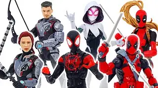 Marvel Avengers couple Spider-Man, Spider-Gwen, Black Widow, Deadpool! Go! | DuDuPopTOY
