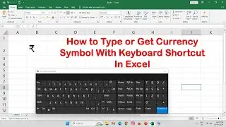 How to Type or Get Currency Symbol With Keyboard Shortcut In Excel