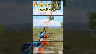 🔥 😱 4x burst sensitivity too good #shorts #gaming