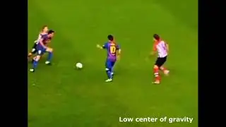 Messi's low center of gravity