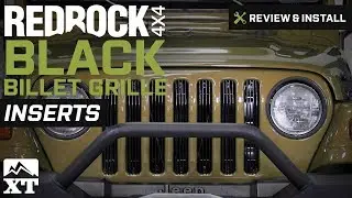 Jeep Wrangler RedRock 4x4 Black Billet Grille Inserts (1997-2006 TJ) Review & Install