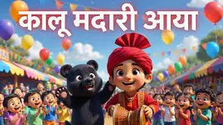 Kalu madari aya !! कालू मदारी आया !! kids song of bear 🐻🐻🐻