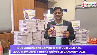 1000 Admissions Completed in Just 2 Months, 2000 New Level 1 Books Arrived 21  January 2026