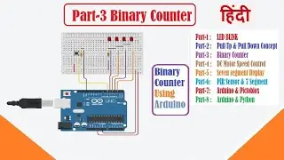 Binary counter Arduino code (Language Hindi )