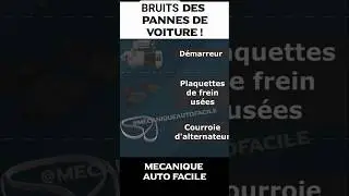bruits courants des pannes de voiture 🚘🙋🏼&zwj;♂️ #voiture #automobile #conseilsauto #astuce #info