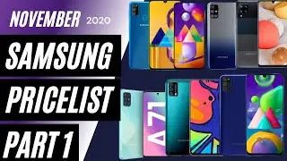 {PART1} ALL SAMSUNG SmartPhones Pricelist | November 2020 | Philippines