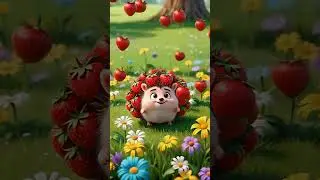 Spikiberry Bloom can't eat strawberry 🦔🍓 #cute #hedgehog #brainrot #anomaly  #bloom #flowers