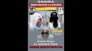🔴DIRECT:Ceremonie officielle Magal 15 Janvier 2025 Commémoration Arrivée de Serigne Touba à Diourbel