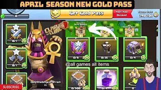 Clash of clans new Gold Pass / April Gold pass // coc new update// coc new event