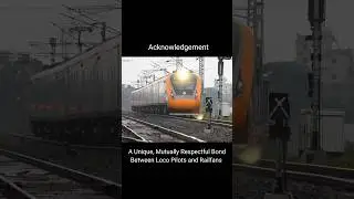 Acknowledgement by Loco Pilot #vandebharatexpress #shorts #locopilot