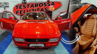 Ferrari Testarossa 512TR utastérfelújítás, ahol egy-egy rossz mozdulat százezrekbe kerül!