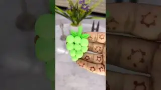 Easy clayart grape🍇||How to make grape with superclay|#diy #clay #shorts #craftideas #creative #yt