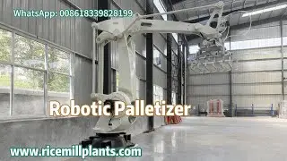 Automatic Rice Bag Palletizing Robot | High-Efficiency Packaging