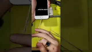 How to clean your charging port gone wrong, or is it right, so much string inside this iPhone!
