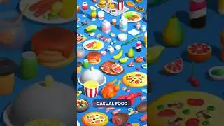 Casual Food - 3D Asset Pack for #games