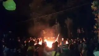 Traditional 🎶. Farewell of a death by burning their stuff.