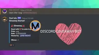 Discord giveaway bot || Create your own giveaway bot || Code with mohit