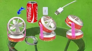 como fazer um ventilador usb simples sem gastar nada caseiro com latinha ideia incrível genial