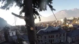 Démontage d'un sapin de 23 m - GOPRO hero3+