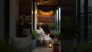Minimalist Balcony Decor Ideas for Apartments  #homedecor   #homeinspiration #balconydecorideas