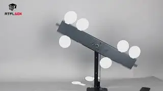 Rotating airsoft shooting target, dynamic shooting