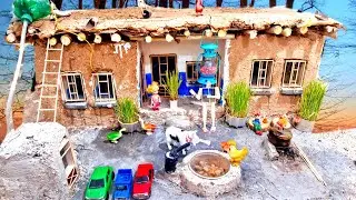Unbelievable Mini Rural HOUSE Crafted with SIMPLE Tools!