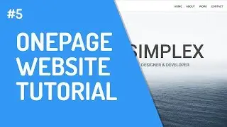 [5] One-Page Website mit HTML & CSS | Header & Navigation