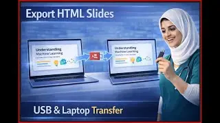 Как экспортировать HTML-презентацию PowerPoint | Перенос на USB-накопитель или другой ноутбук (ур...