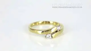 5 Stone 0.05 Carat Diamond Wishbone Engagement Ring - PD118.20