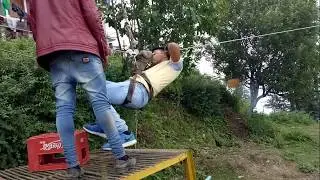 ROPE ADVENTURE IN KUFRI SHIMA I SHIMLA ACTIVITIES I ROPE RIDE IN KUFRI I