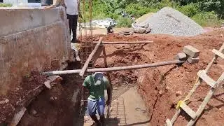 Complete Footing Work From RodBending to concrete pouring with skilled workers@KconstructionWorld