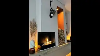 Quiet Luxury Fireplace Live | Cozy Japandi Living Room Ambience
