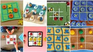 Elegant & Classical Tic Tac Toe Crochet Patterns For Kids | Get Ideas | Crochet Designs & Ideas